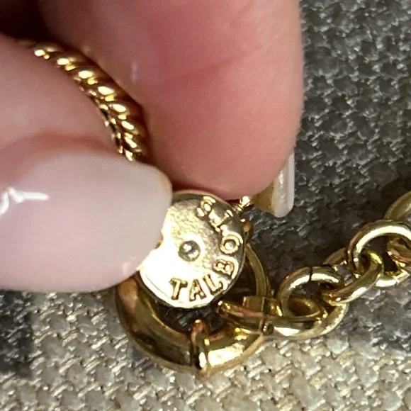 Necklace by Talbots Silver and Goldtone Chunky Chain 18” - Picture 2 of 5